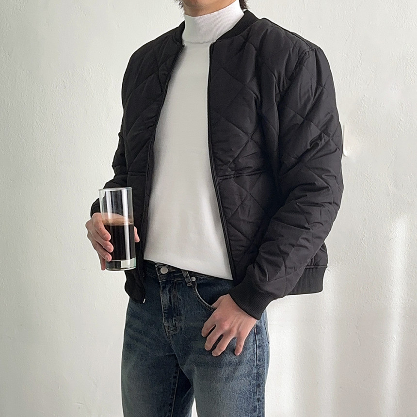 남자경량패딩 남성퀼팅점퍼 오버핏 깔깔이 남자블루종패딩 이미지 3