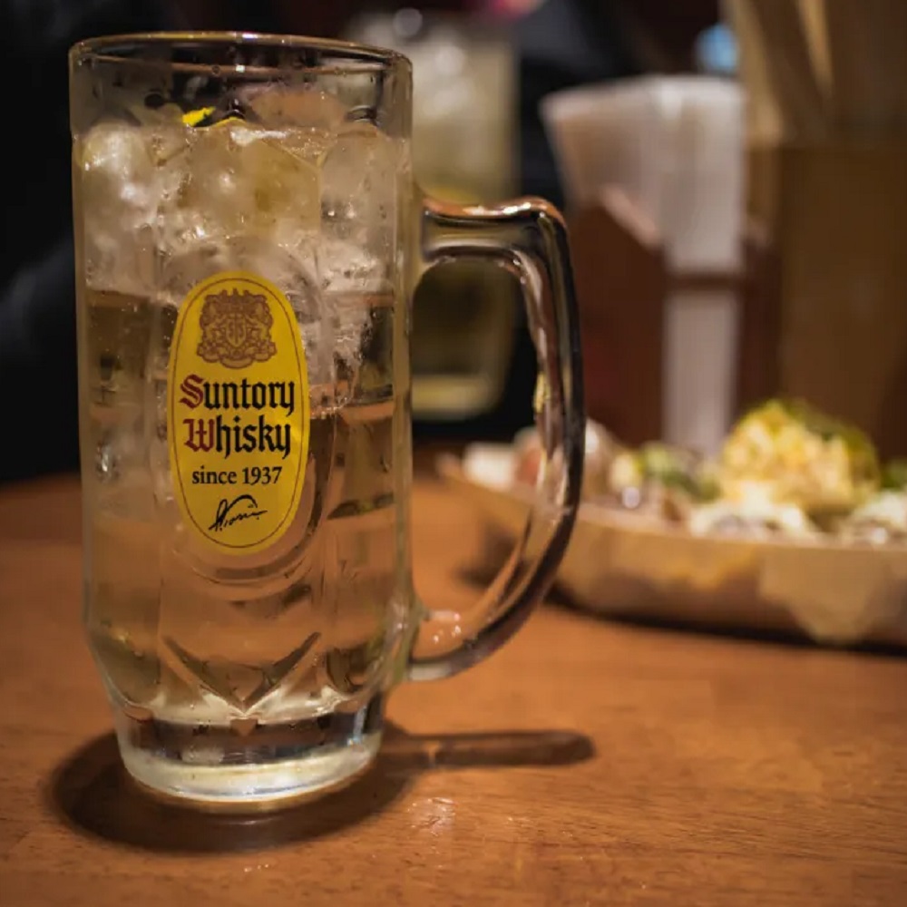 산토리 하이볼잔 일본산 375ML 맥주잔 위스키잔