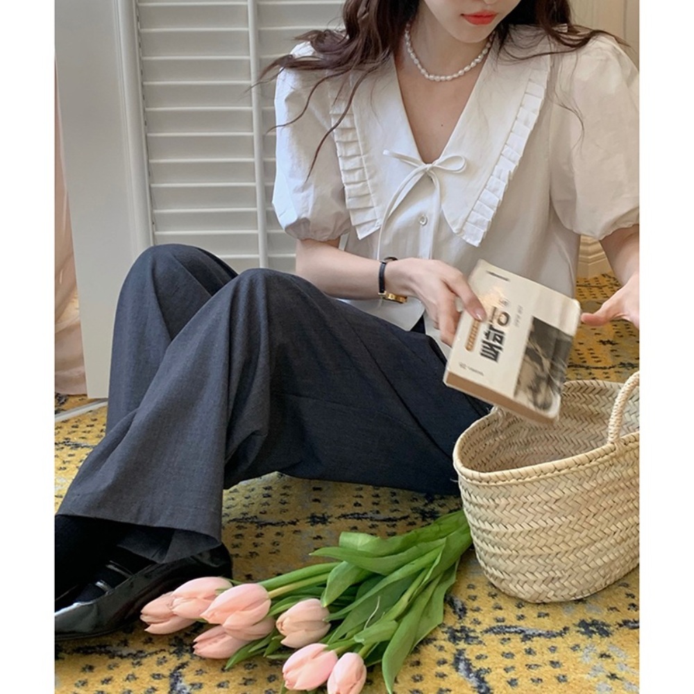 나는솔로 125회 17기 순자 옷 어깨뽕 블라우스 프릴 페미닌 셔츠 나솔 옷 패션 정보 이미지 1