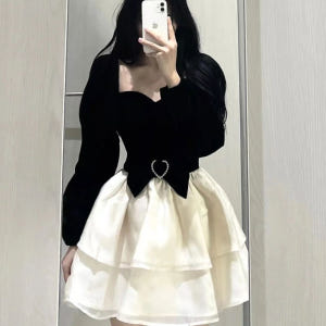마이데몬 김유정 도도희 원피스 옷 패션 명품스타일 생일파티 프렌치 풍성 ... 착용 후기 | 사이즈/핏 총정리 - 상품 이미지 2