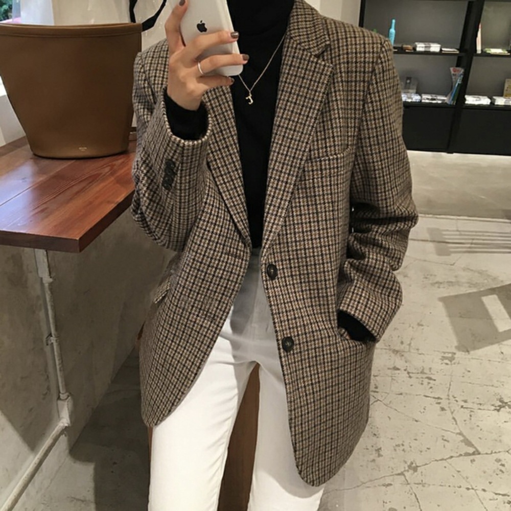 싱어게인3 6회 김이나 자켓 하운드투스 오버핏 블레이저 사랑한다고 말해줘 신현빈 재킷 02 - 상품 이미지