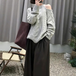 한해나 니트 박규영 어깨 트임 스웨터 오늘도사랑스럽개 8회 옷 오사개 상... 착용 후기 | 사이즈/핏 총정리 - 상품 이미지 1