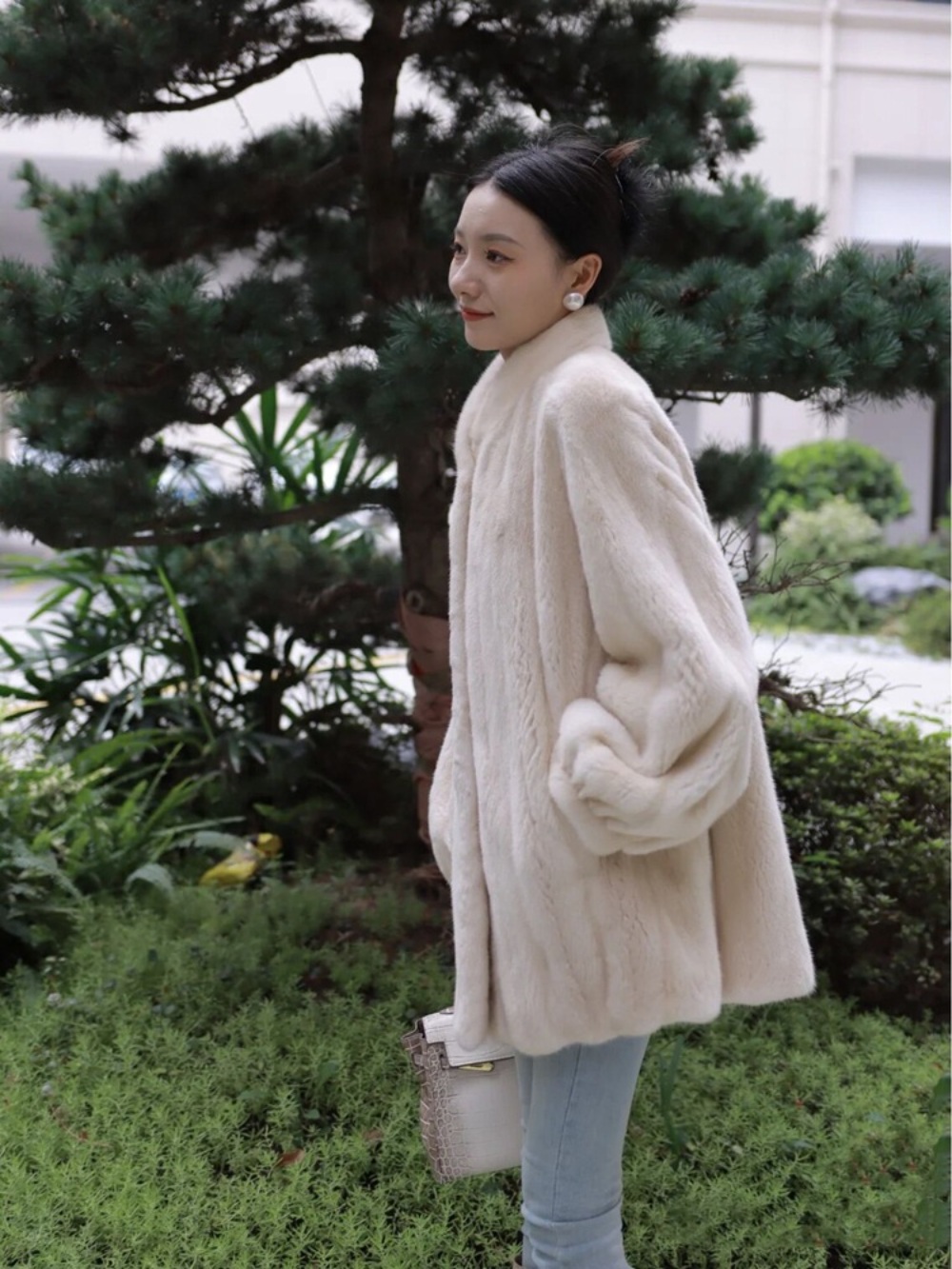 여성 인조밍크 자켓 코트 4050 엄마 생신 선물 페이크퍼 에코퍼 따뜻한 수입 고급 3컬러 - 상세 이미지 5