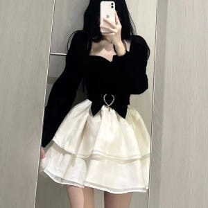 마이데몬 김유정 도도희 원피스 옷 패션 명품스타일 생일파티 프렌치 풍성 ... 착용 후기 | 사이즈/핏 총정리 - 상품 이미지 4