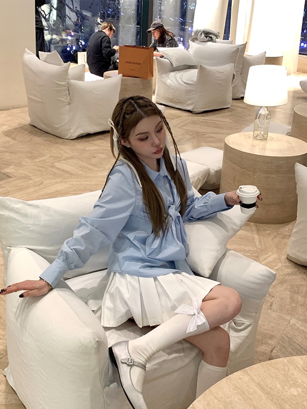 드라마 마이데몬 김유정 리본 블라우스 셔츠 도도희 옷 상의 정보 01 이미지 4