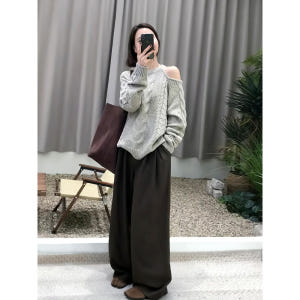 한해나 니트 박규영 어깨 트임 스웨터 오늘도사랑스럽개 8회 옷 오사개 상... 착용 후기 | 사이즈/핏 총정리 - 상품 이미지 4