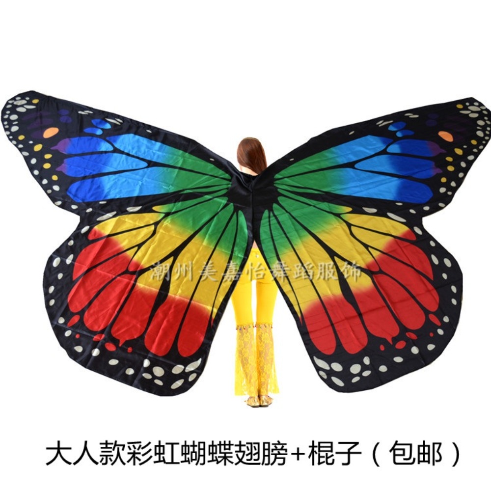 무대 의상 퍼포먼스 나비 날개 무지개 파티 클럽 인싸템 댄스 춤 틱톡 쇼츠 영상 - 상세 이미지 3