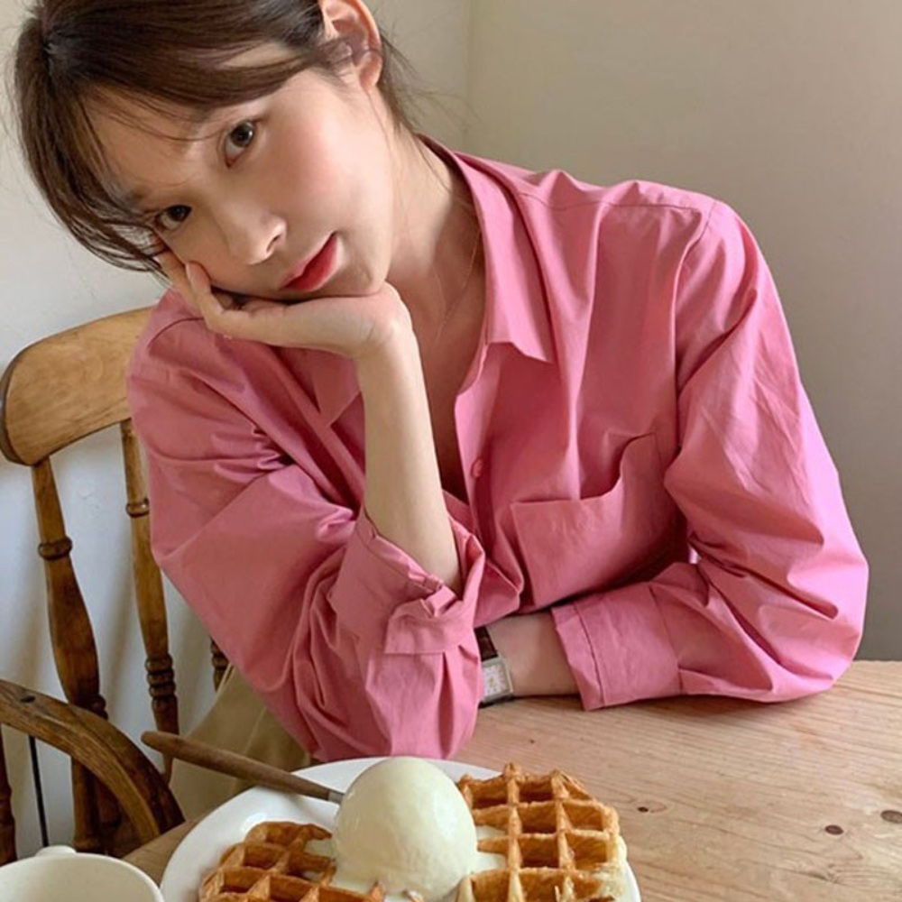 예능 싱어게인3 이해리 핑크색 셔츠 옷 패션 블라우스 남방 착장 정보 01 - 상세 이미지 3