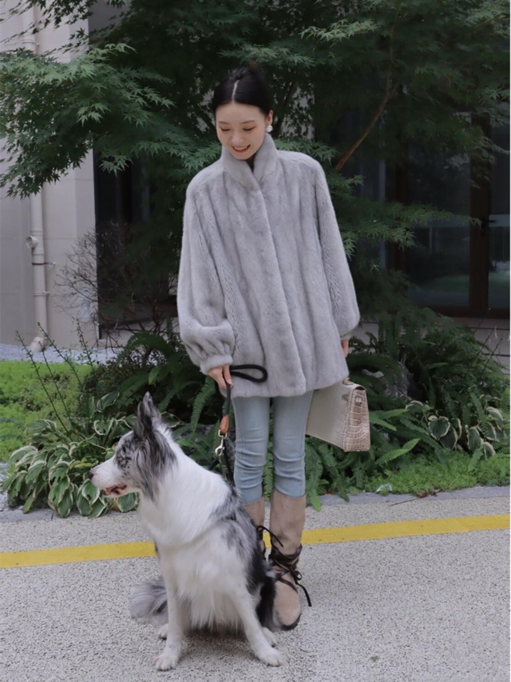 여성 인조밍크 자켓 코트 4050 엄마 생신 선물 페이크퍼 에코퍼 따뜻한 수입 고급 3컬러 이미지 6
