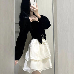 마이데몬 김유정 도도희 원피스 옷 패션 명품스타일 생일파티 프렌치 풍성 ... 착용 후기 | 사이즈/핏 총정리 - 상품 이미지 3