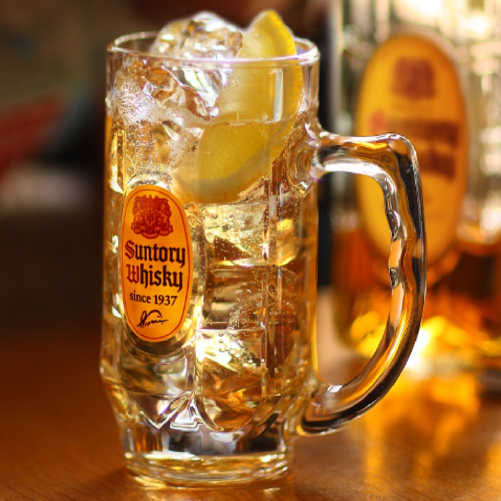 산토리 하이볼잔 일본산 375ML 맥주잔 위스키잔