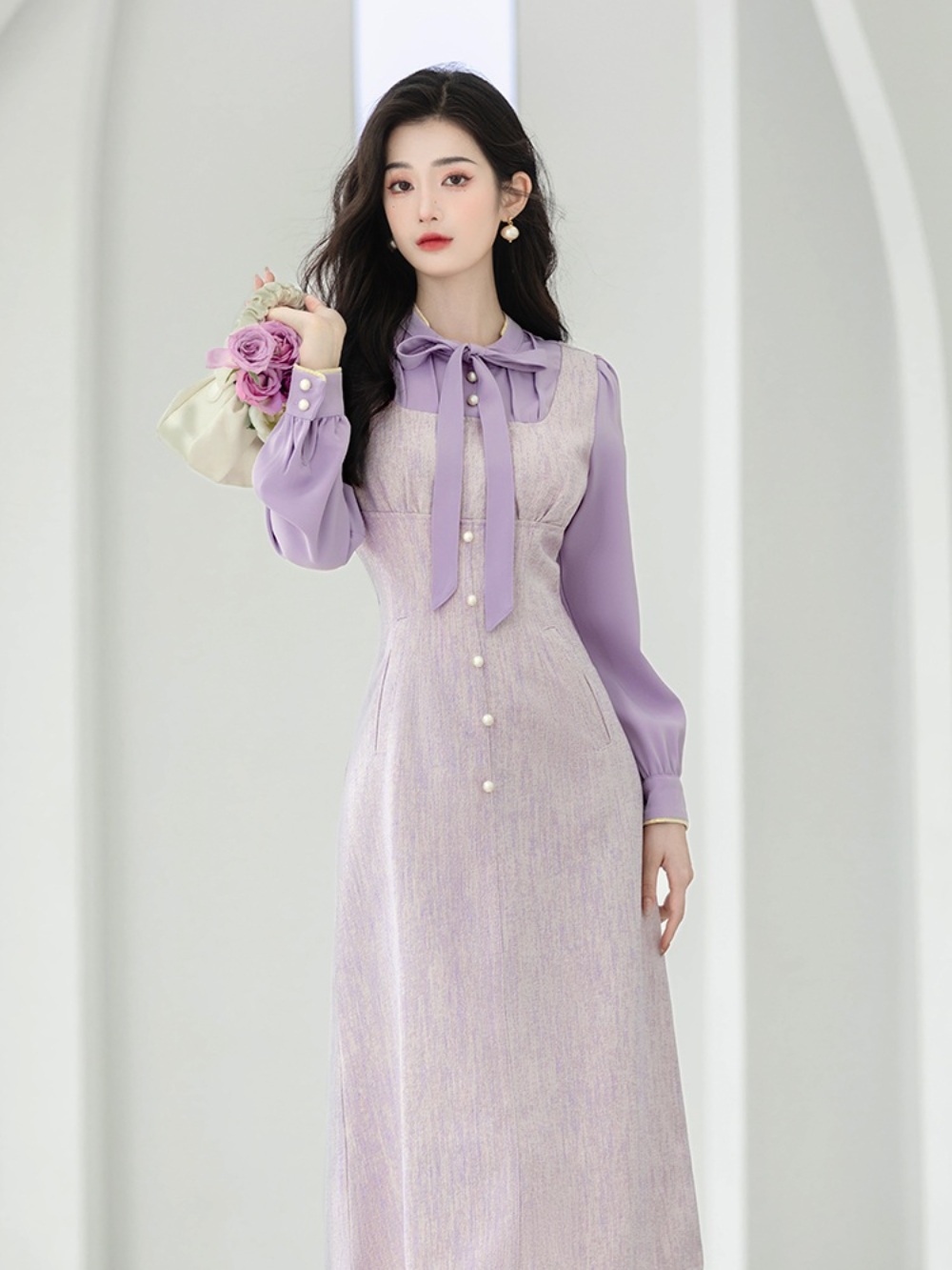 연보라 원피스 드라마 마이데몬 도도희 김유정 옷 명품스타일 고급 수입의류 이미지 2
