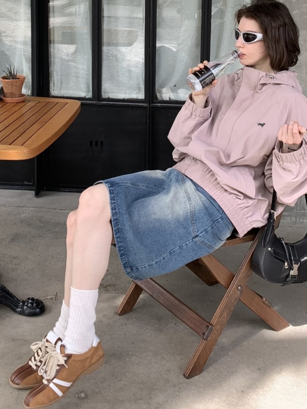 소가죽 볼링 운동화 슈즈 신발 캐주얼 빈티지 고급 레트로 수제화 디자인 레이스업 2컬러 상품 이미지