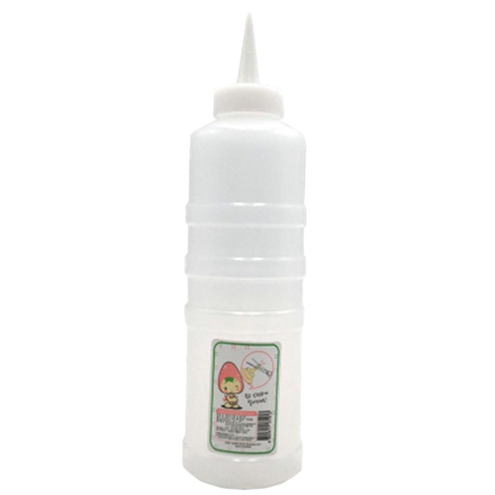 업소용 뿌리는 뾰족 양념통 투명 플라스틱 잘라쓰는 소스통 눈금 케찹병 600ml 대형