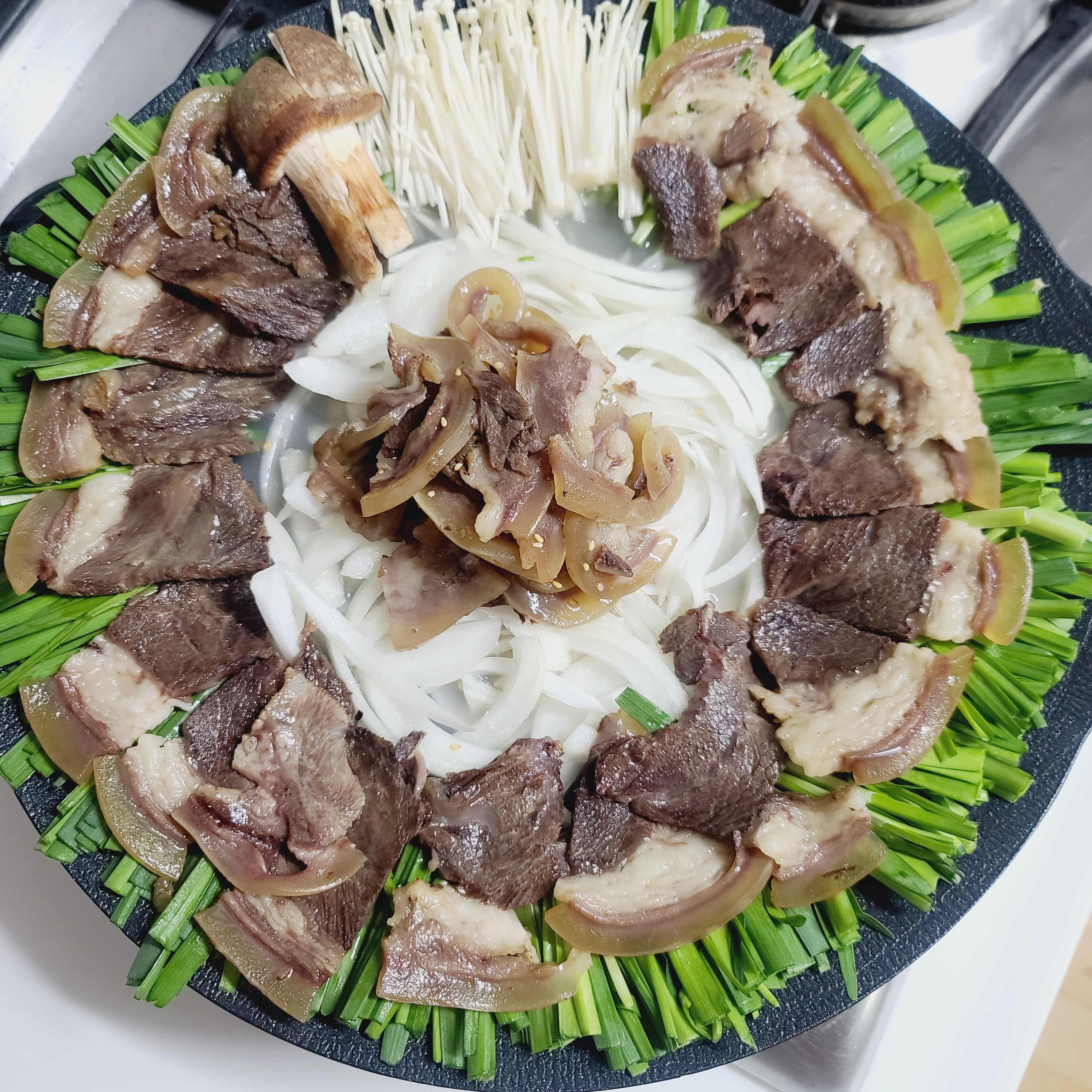 암소 한우 삶은 소머리 고기 슬라이스 국밥 수육 육수 곰탕 가게 업소용 3kg - 상세 이미지 4