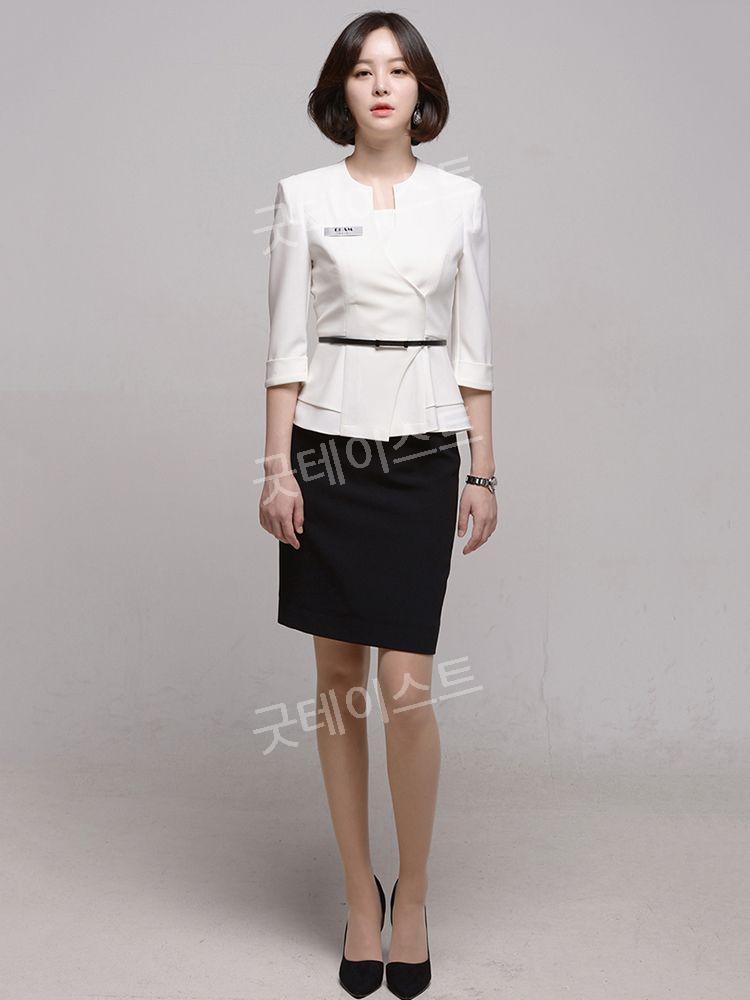 7부병원유니폼 병원 데스크 원무과 호텔 프론트 실장 코디네이터 성형외과 피부과 에스테틱