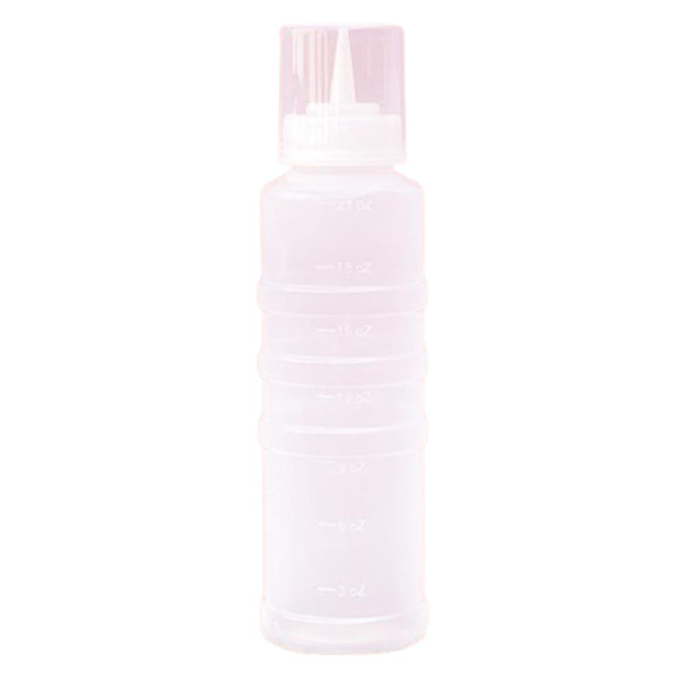위생형 소스병 디스펜서 실리콘뚜껑 누수방지 눈금 대형 600ml