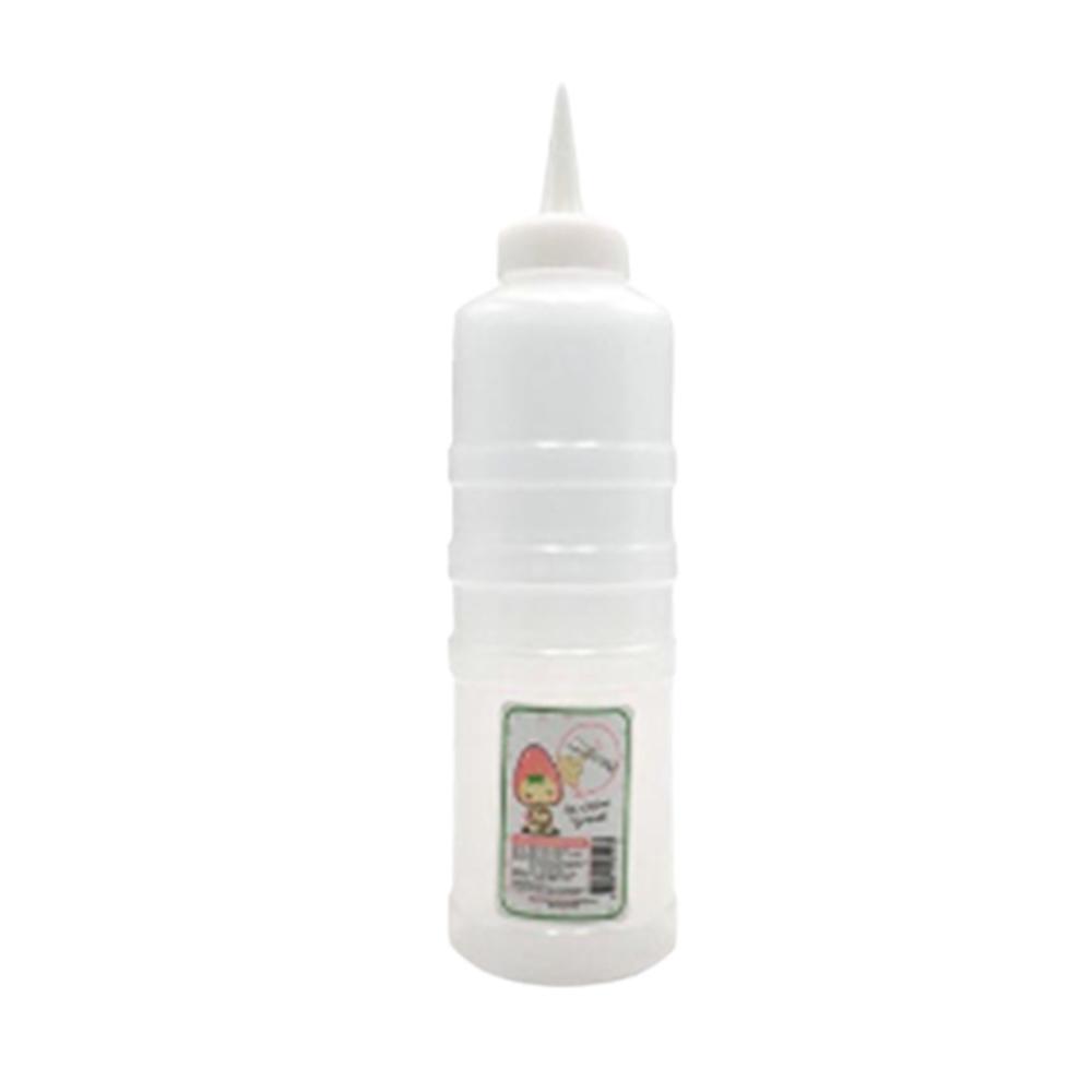업소용 뿌리는 뾰족 양념통 투명 플라스틱 잘라쓰는 소스통 눈금 케찹병 300ml 소형