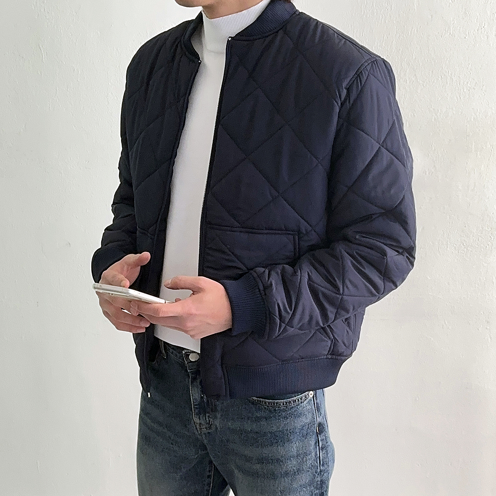 남자경량패딩 남성블루종 깔깔이 빅사이즈 남자퀼팅점퍼 이미지 3