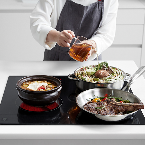 인덕션 하이브리드 3구 SK매직 빌트인 전문 오븐장패키지 가능