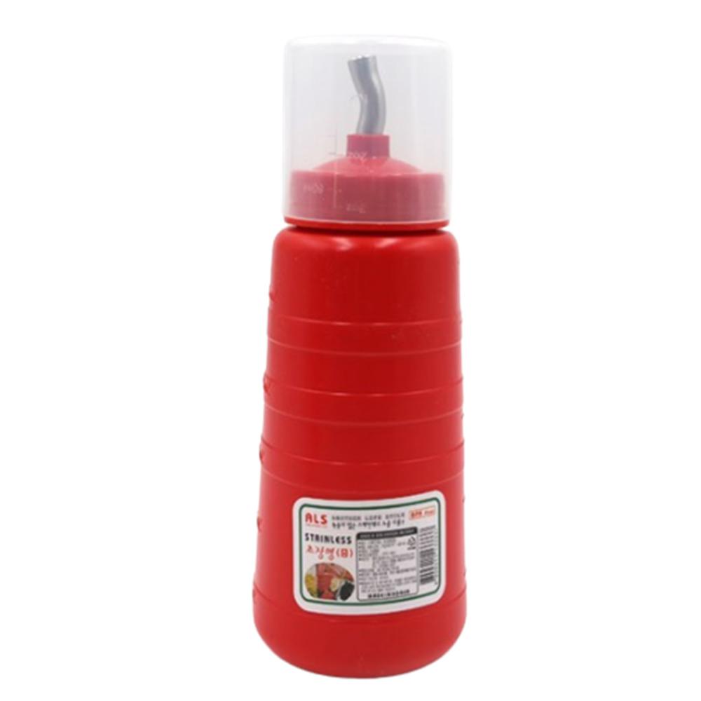 소스병 디스펜서 스테인레스노즐 450ml 눈금