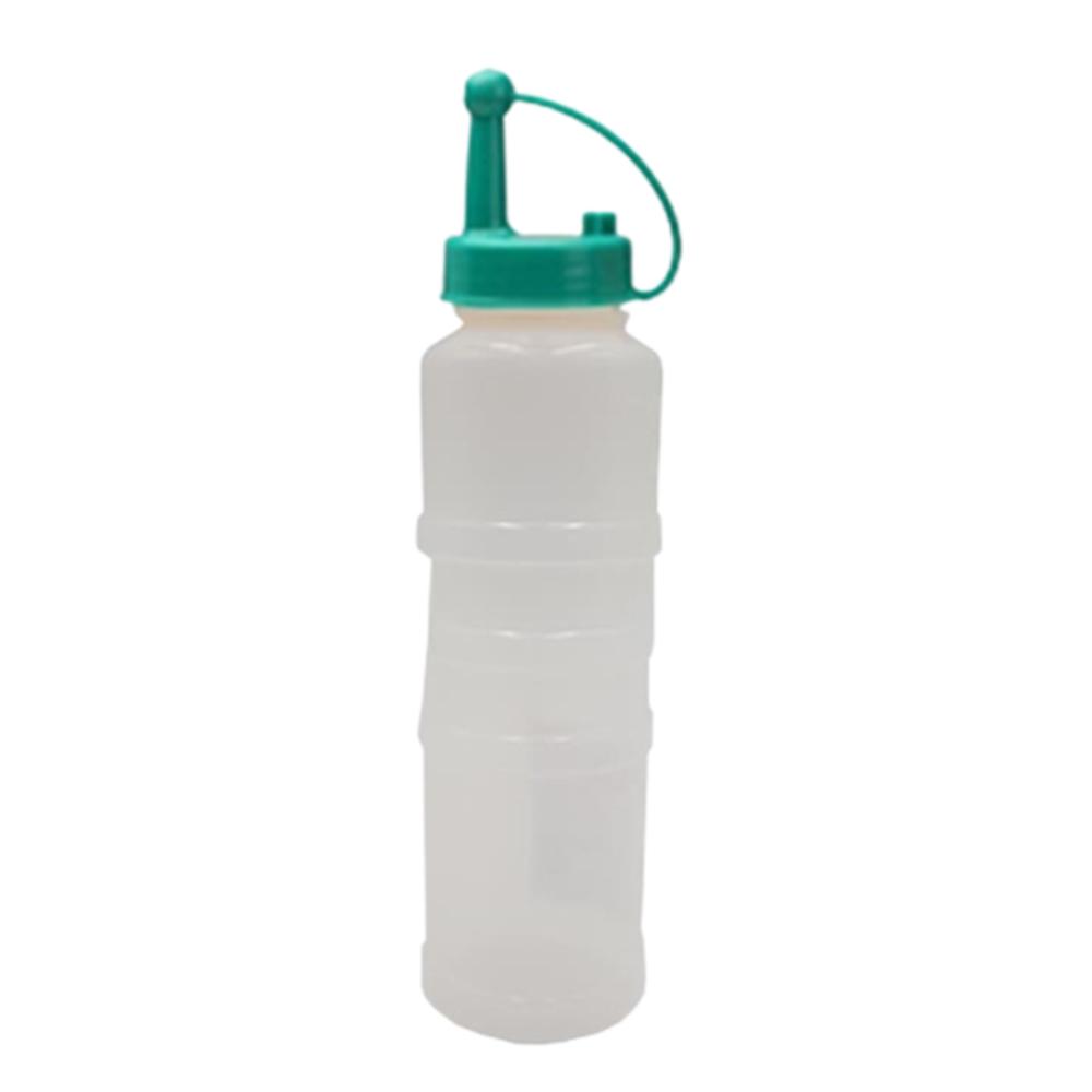 뚜껑연결 업소용 뿌리는 소스용기 테이블 비치용 투명 핫도그 케찹통 700ml 특대형