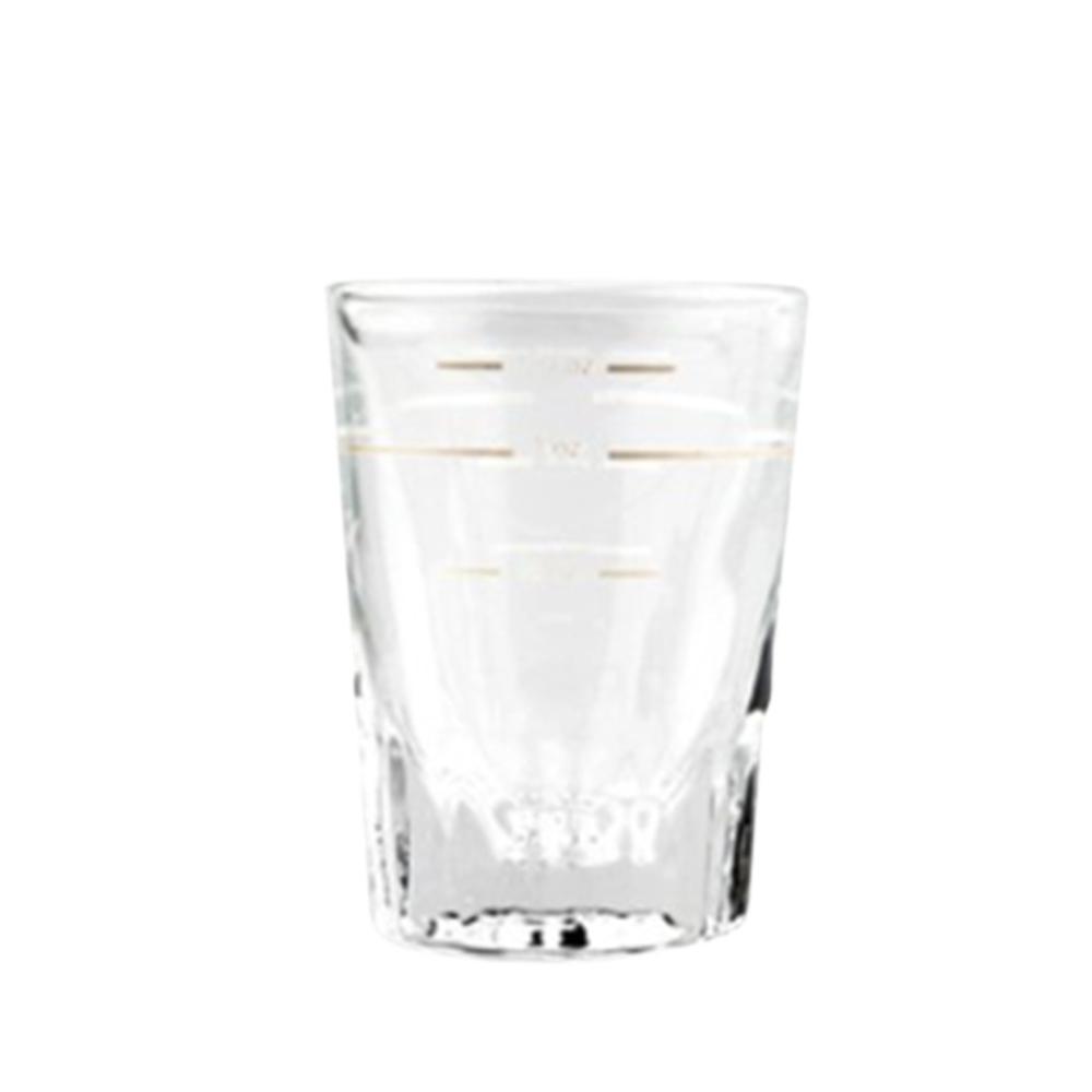 두꺼운유리 샷잔 에스프레소잔 온도손실적은 30ml 눈금