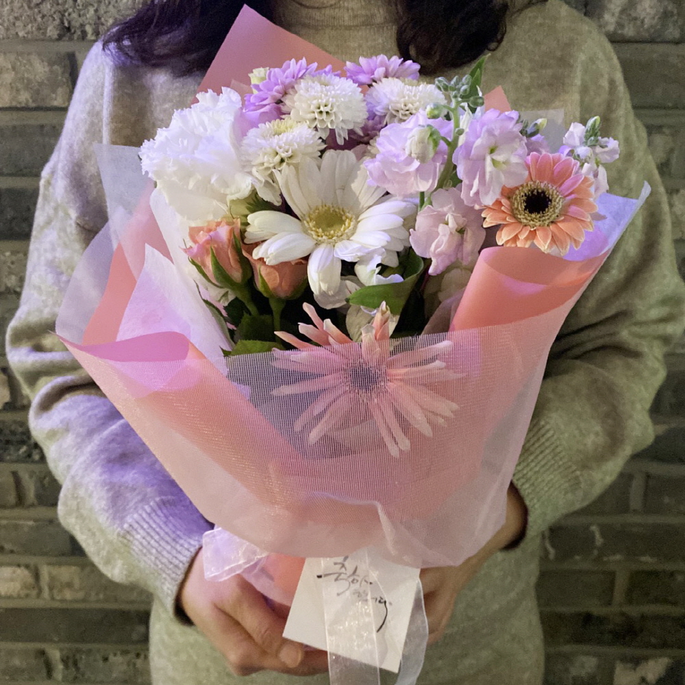 생화 졸업 생일 축하 색감지정 로맨틱 꽃다발(핑크) 꽃배달 싼곳