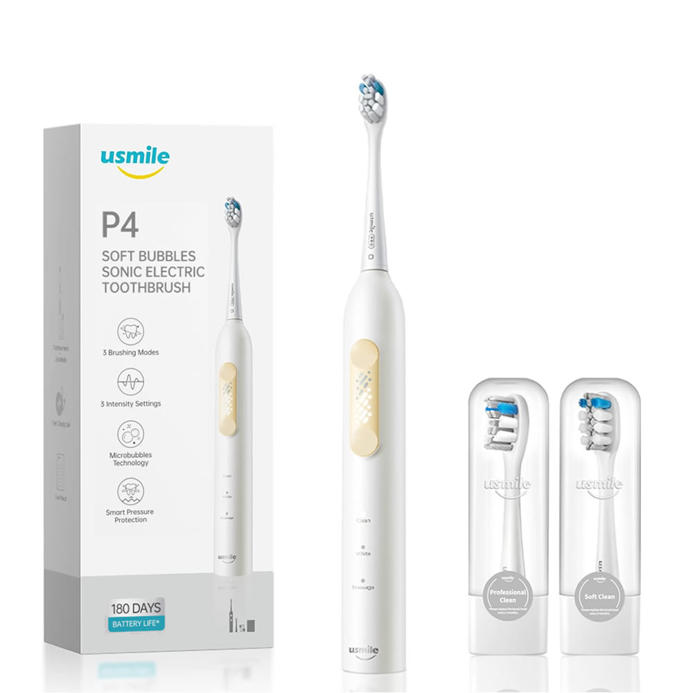 유스마일 소프트버블 음파 전동칫솔 Usmile P4 마이크로버블특허/9가지 멀티케어 이미지 4