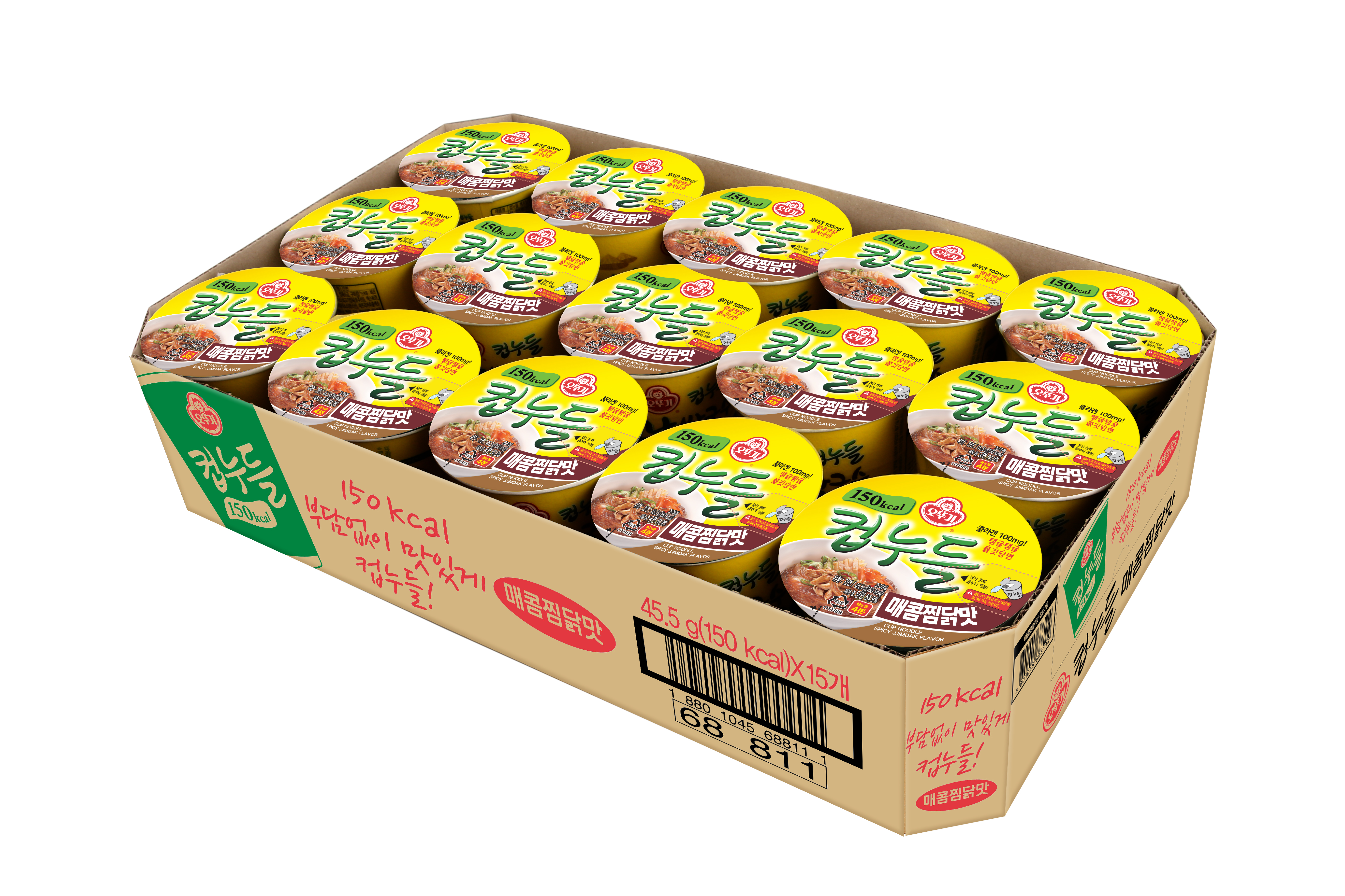 오뚜기 컵누들 매콤찜닭맛 45.5g, 15개 - 상세 이미지 2