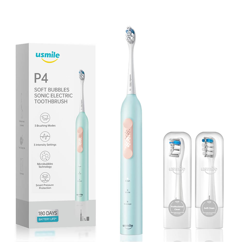 유스마일 소프트버블 음파 전동칫솔 Usmile P4 마이크로버블특허/9가지 멀티케어 이미지 3
