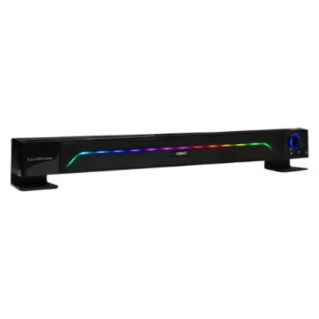 앱코 S600 RGB LED USB전원 컴퓨터 사운드바 PC 스피커 (블랙)