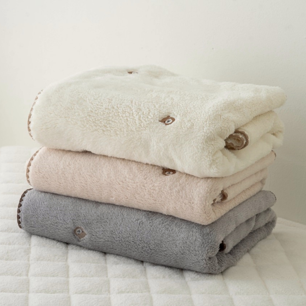 양털담요 곰돌이 극세사 앙모 캠핑 두꺼운 무릎 담요