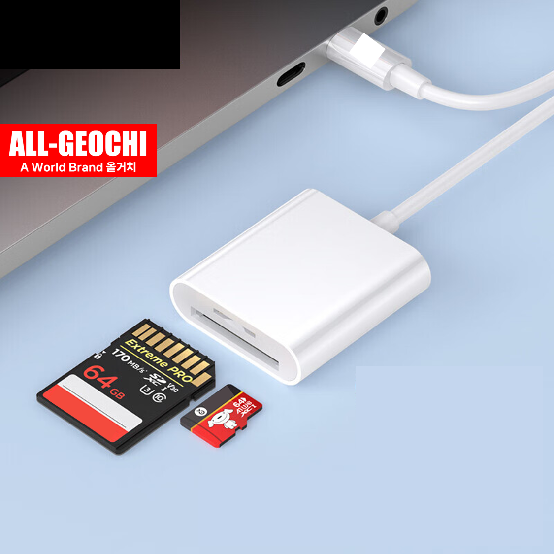 C타입 SD/MicroSD 카드 리더기 마이크로 아이폰 블랙박스 메모리카드 이미지 3