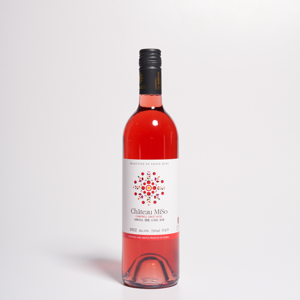 샤토미소 로제 스위트 와인 12도 750ml 도란원 캠벨 포도 (케이스 포함) - 상세 이미지 3