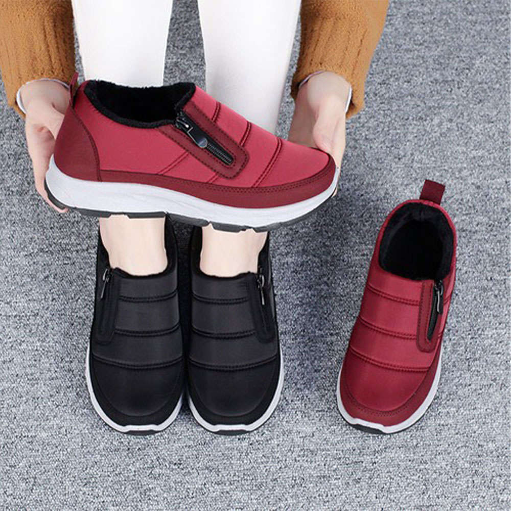 행텐 남녀 패딩 슬립온 지퍼형 패딩 운동화 슬립온