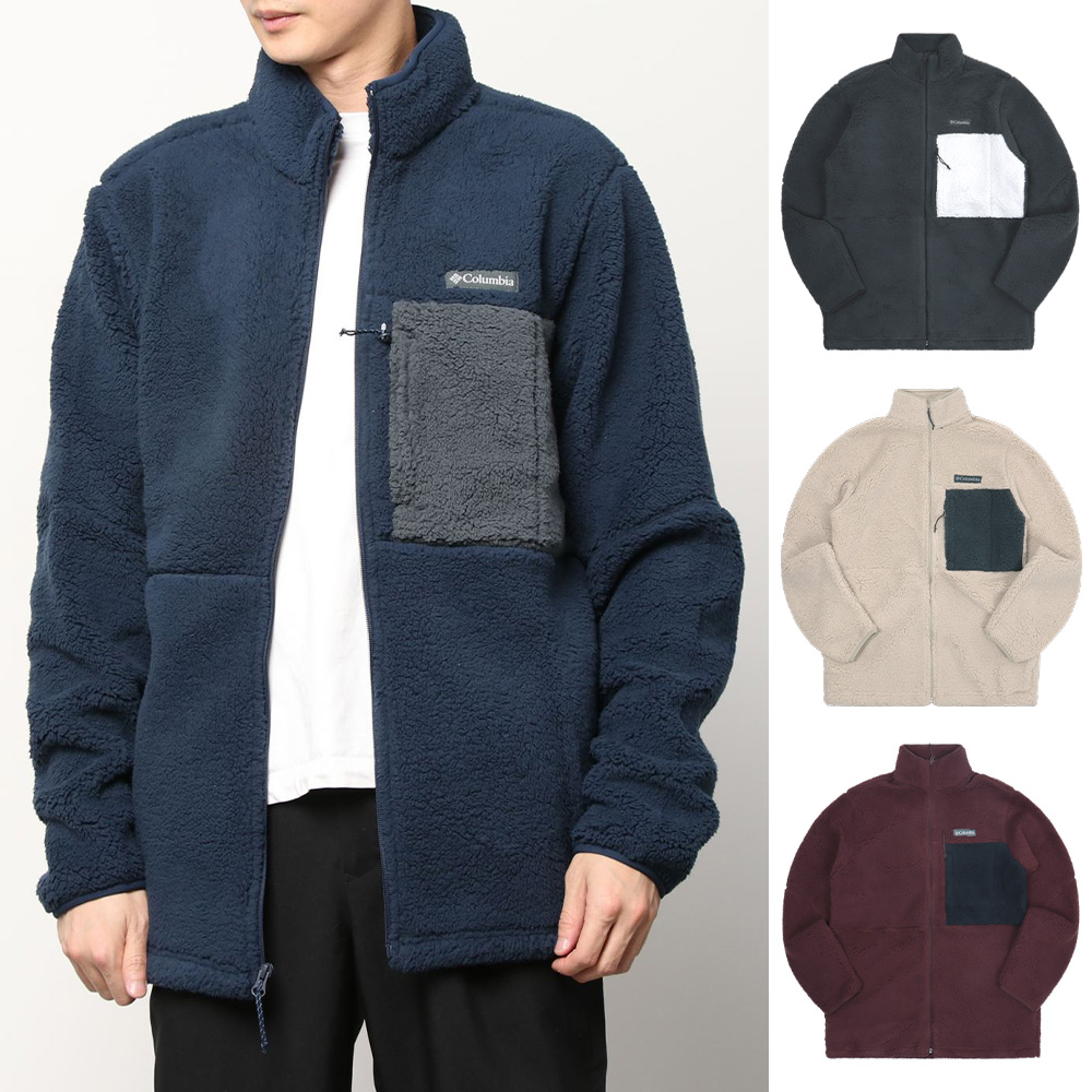 컬럼비아 남성 후리스 마운틴사이드 헤비웨이트 플리스 자켓
