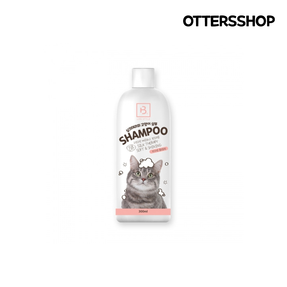 브리더랩 고양이 목욕 반려묘 올인원 실크테라피 고양이샴푸 300ml - 상품 이미지