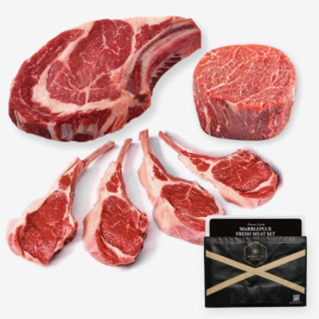 마블플러스 캠핑고기세트 토마호크 안심 양갈비 프렌치랙 코스트코소고기 스테이크용소고기 스테이크고기