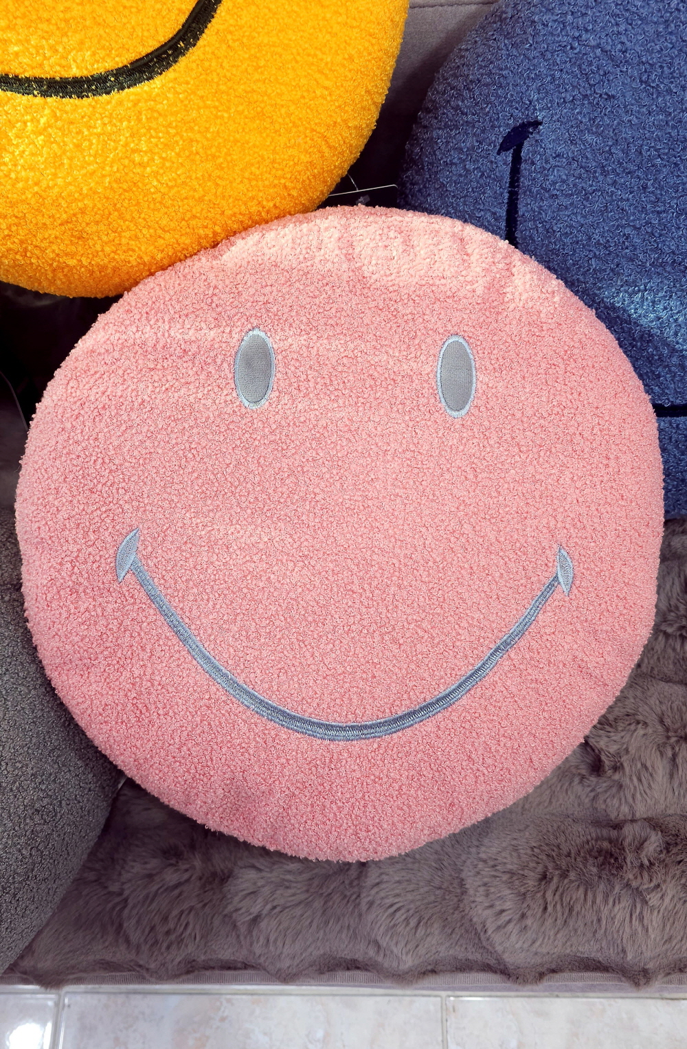 동그란 스마일쿠션 미용실쿠션 큐션 유퀴즈선물