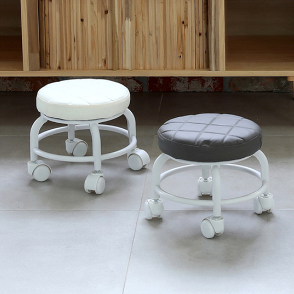 바퀴 의자 앉은뱅이 달린 이동 바닥 이동식 무빙 동글뱅이 회전 앉는 청소 앉은 작업 좌식