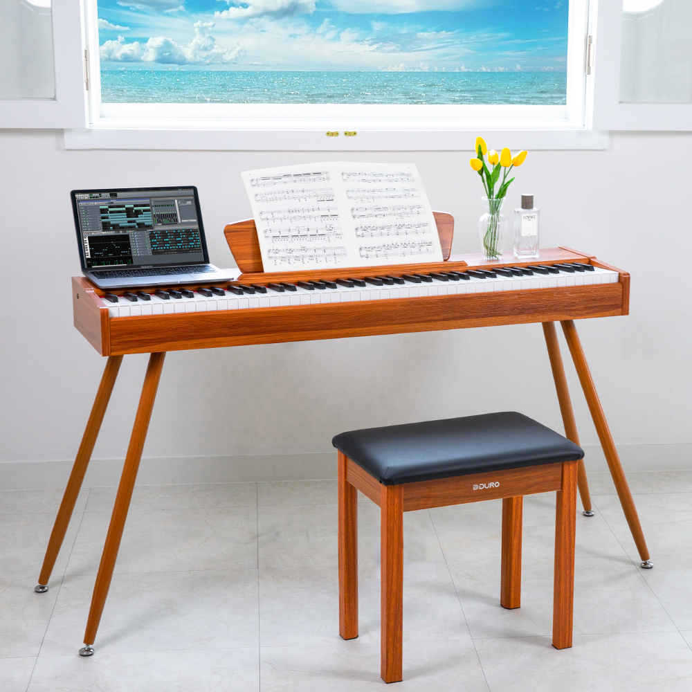 듀로 우드스타일 V5 전자 디지털피아노 키보드 해머건반 88건반 - 상세 이미지 4
