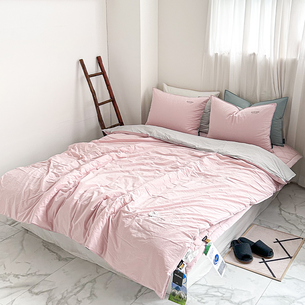 호텔침구 호주산 프리미엄 양모 100% 신혼이불 고밀도 SS Q 차렵이불