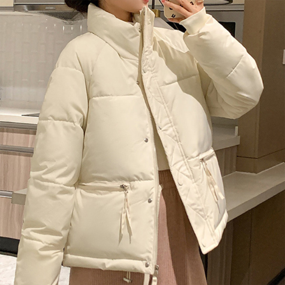 여자 숏패딩 겨울 여성 패딩 점퍼 여학생 경량 간절기 중딩 중학생 가벼운 학생 따뜻한 이미지