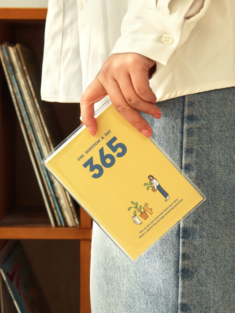 인디고 행복 질문 일기 365 Q&A 자문자답 만년형 데일리 다이어리 크림 일기장 감정기록 선물추천 이미지 2