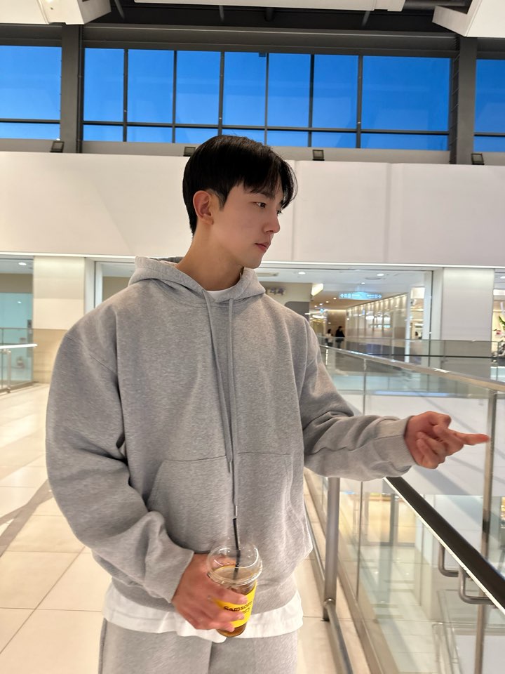 오버핏후드티 남자무지후드 이미지 2