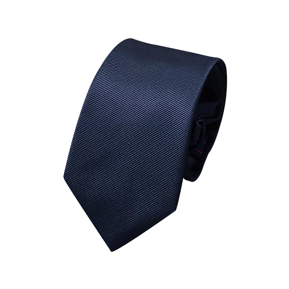 엠스코프 트윌 솔리드 지퍼형 자동 넥타이 MN004 네이비