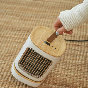 코드26 온풍기 팬히터 미니멀 PTC 전기 절약 우드화이트 PTCF100... 개봉기 | 실사용 후기 - 상품 이미지 3