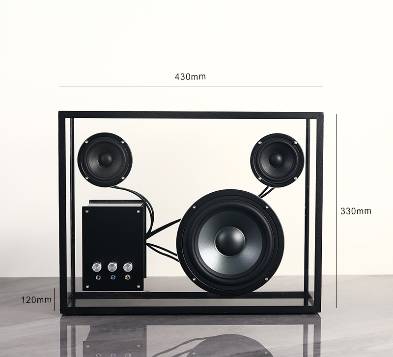 투명스피커 거실 감성 스피커 인테리어 블루투스 스피커 s 화이트 이미지 2