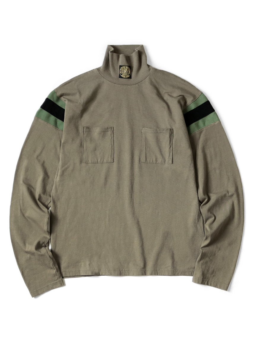 캐피탈 KAPITAL 20/-천축 하드볼 하이넥 포켓론 T 티셔츠 3색 이미지 2